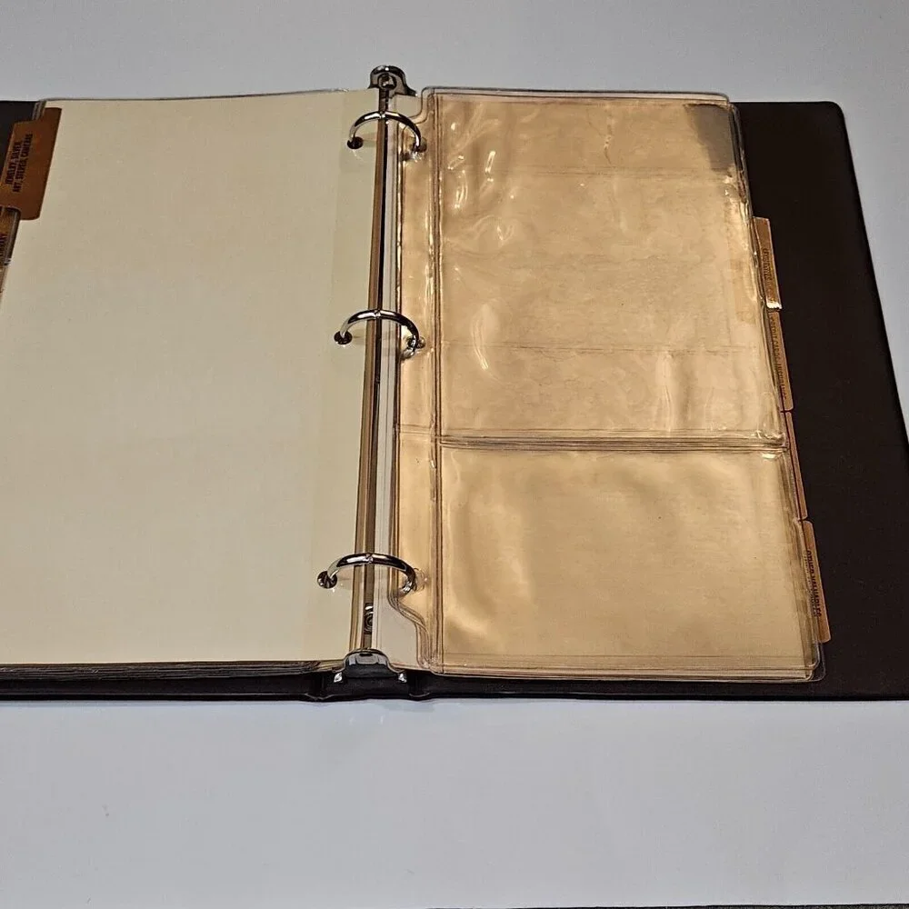 VTG Personal Photo Inventory 3-Ring Album Estate Home Possessions Log NEVER USED